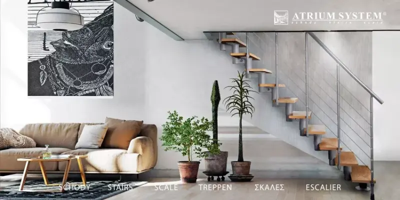 Elegantes Grau - Die perfekte Treppenwahl für Ihr Interieur - Graue Treppen RAL 9006: Elegante & moderne Designlösungen | ATRIUM