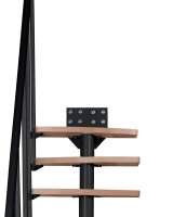 Raumspartreppe ATRIUM Mini Plus, 259 - 350cm (13 Stufen), Silbergrau, Erle