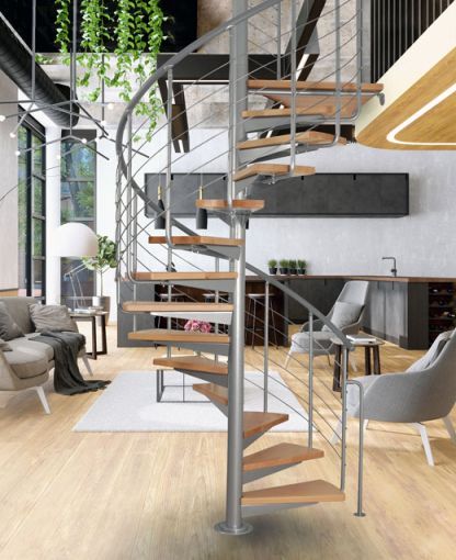 ATRIUM System Treppe RAL 9006