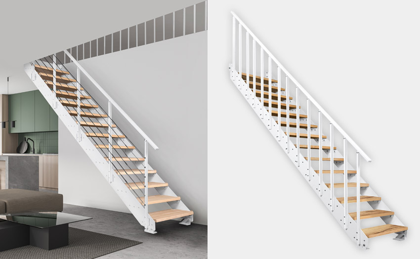 ATRIUM Prosto Treppen in Weiß