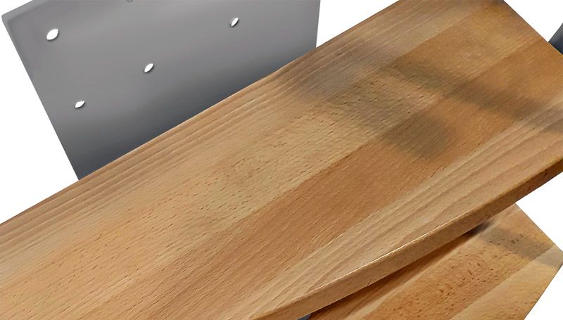Treppenstufe aus Buchenholz